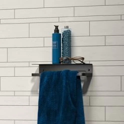 Tiger Douchemand Met Handdoekhouder Caddy Zw -Gamma Badkamer Winkel 123 2477