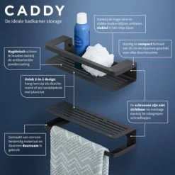 Tiger Douchemand Met Handdoekhouder Caddy Zw -Gamma Badkamer Winkel 123 2480