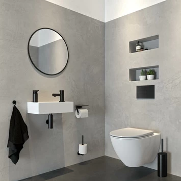 Tiger Haak klein Noon zwart Tiger Haak Klein Noon Zwart -Gamma Badkamer Winkel 123 2505