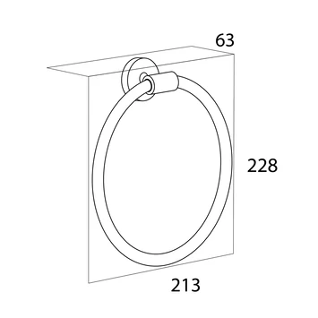 Tiger handdoekring Boston RVS Tiger Handdoekring Boston RVS -Gamma Badkamer Winkel 123 2515