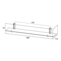 Tiger Planchet Cliqit Donkergrijs RVS -Gamma Badkamer Winkel 123 2524