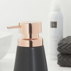 Sealskin Zeepdispenser Conical Porcelein Zwart -Gamma Badkamer Winkel 123 2550