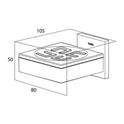 Tiger Zeepbakje Items Hangend RVS 5 Tiger Zeepbakje Items Hangend RVS -Gamma Badkamer Winkel 123 2599