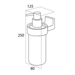 Tiger Zeepdispenser Ontario Hangend Chroom -Gamma Badkamer Winkel 123 2622