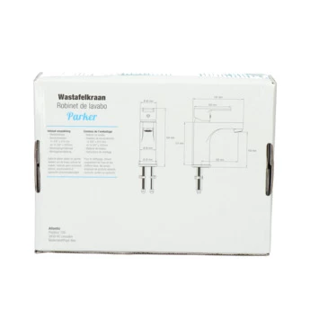 Atlantic wastafelkraan Parker met hendel Zwart Atlantic Wastafelkraan Parker Met Hendel Zwart -Gamma Badkamer Winkel 123 264