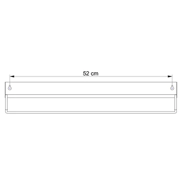 Sealskin Brix wandrek met handdoekrek 55 cm Zwart Sealskin Brix Wandrek Met Handdoekrek 55 Cm Zwart -Gamma Badkamer Winkel 123 2650