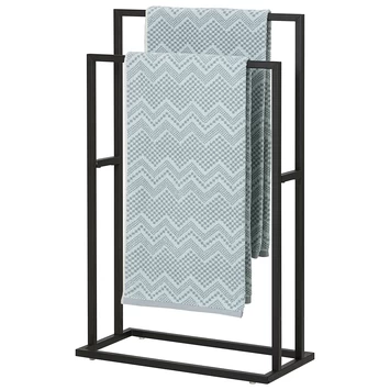 Sealskin Carré handdoekrek vrijstaand Zwart Sealskin Carré Handdoekrek Vrijstaand Zwart -Gamma Badkamer Winkel 123 2672