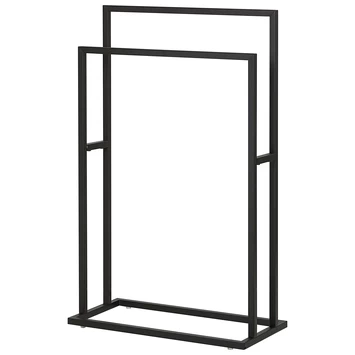 Sealskin Carré handdoekrek vrijstaand Zwart Sealskin Carré Handdoekrek Vrijstaand Zwart -Gamma Badkamer Winkel 123 2674