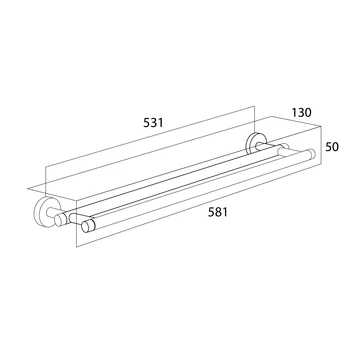 Tiger Dubbel Handdoekrek Boston RVS Tiger Dubbel Handdoekrek Boston RVS -Gamma Badkamer Winkel 123 2700