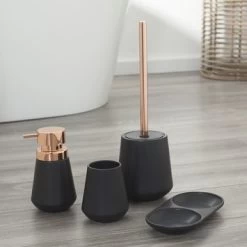 Sealskin Zeepbakje Conical Porselein Zwart -Gamma Badkamer Winkel 123 2721