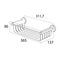 Tiger Wandkorf Boston Chroom 8 Tiger Wandkorf Boston Chroom -Gamma Badkamer Winkel 123 2773