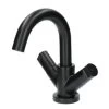 Aqualino Wastafelkraan Fortore 2-knops Met Waste Zwart -Gamma Badkamer Winkel 123 278