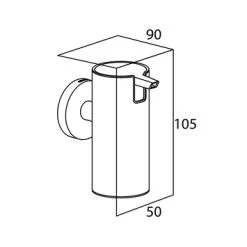 Tiger Zeepdispenser Boston Hangend Geborsteld RVS 6 Tiger Zeepdispenser Boston Hangend Geborsteld RVS -Gamma Badkamer Winkel 123 2805