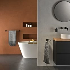 Tiger Handdoekhouder Urban Dubbel Zwart -Gamma Badkamer Winkel 123 2842