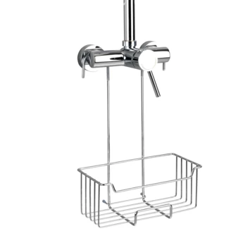 Wenko douchecaddy Milo om aan kraan te hangen glanzend RVS Wenko Douchecaddy Milo Om Aan Kraan Te Hangen Glanzend RVS -Gamma Badkamer Winkel 123 2849