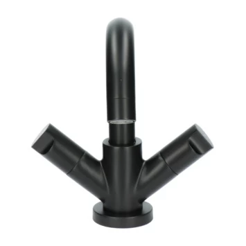 Aqualino wastafelkraan Fortore 2-knops met waste Zwart Aqualino Wastafelkraan Fortore 2-knops Met Waste Zwart -Gamma Badkamer Winkel 123 285