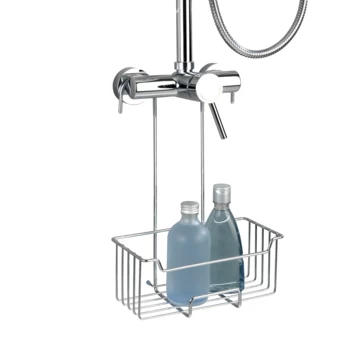 Wenko douchecaddy Milo om aan kraan te hangen glanzend RVS Wenko Douchecaddy Milo Om Aan Kraan Te Hangen Glanzend RVS -Gamma Badkamer Winkel 123 2851