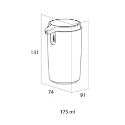 Tiger Zeepdispenser Carv Vrijstaand 175 Ml Zwart -Gamma Badkamer Winkel 123 2879