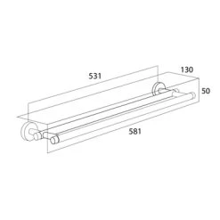 Tiger Dubbel Handdoekrek Boston Chroom 6 Tiger Dubbel Handdoekrek Boston Chroom -Gamma Badkamer Winkel 123 2884