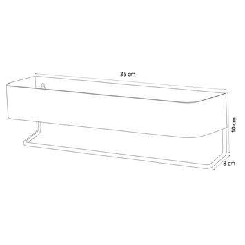 Sealskin Plank- en handdoekhouder Brix Zwart Sealskin Plank- En Handdoekhouder Brix Zwart -Gamma Badkamer Winkel 123 2930