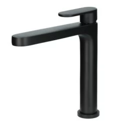 Absolut Wastafelkraan Iode Medium Met Hendel En Waste Zwart