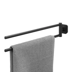 Tiger 2-armig Handdoekrek Carv Zwart