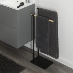 Sealskin Handdoekrek Brix Metaal Zwart -Gamma Badkamer Winkel 123 2970