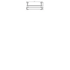 Haceka Handdoekrek Edge Chroom -Gamma Badkamer Winkel 123 2986