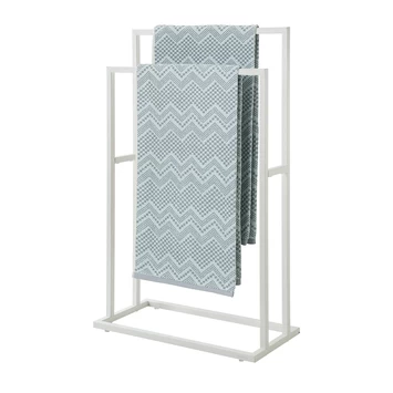 Sealskin Carré handdoekrek vrijstaand Wit Sealskin Carré Handdoekrek Vrijstaand Wit -Gamma Badkamer Winkel 123 3002