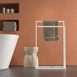 Sealskin Carré Handdoekrek Vrijstaand Wit 5 Sealskin Carré Handdoekrek Vrijstaand Wit -Gamma Badkamer Winkel 123 3005