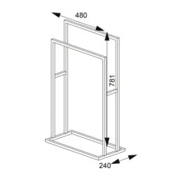 Sealskin Carré Handdoekrek Vrijstaand Wit 7 Sealskin Carré Handdoekrek Vrijstaand Wit -Gamma Badkamer Winkel 123 3007