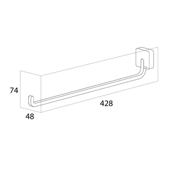 Tiger Handdoekrek Impuls RVS Tiger Handdoekrek Impuls RVS -Gamma Badkamer Winkel 123 3026