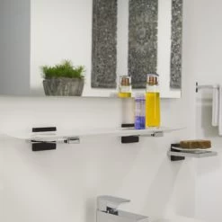 Tiger Planchet Zenna Chroom/Wengé 5 Tiger Planchet Zenna Chroom/Wengé -Gamma Badkamer Winkel 123 3066