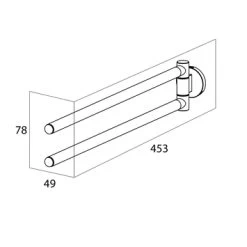 Tiger Handdoekhouder Noon 2-armig Zwart 5 Tiger Handdoekhouder Noon 2-armig Zwart -Gamma Badkamer Winkel 123 3072