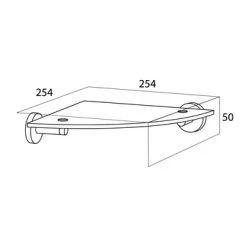 Tiger Hoekplanchet Boston RVS -Gamma Badkamer Winkel 123 3086