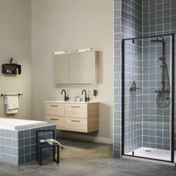 Tiger Handdoekhouder Noon Dubbel Zwart -Gamma Badkamer Winkel 123 3089