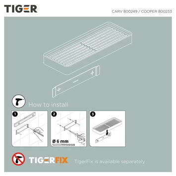 Tiger planchet Cooper 28 cm RVS/zwart Tiger Planchet Cooper 28 Cm RVS/zwart -Gamma Badkamer Winkel 123 3111