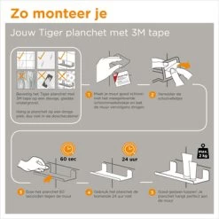 Tiger Planchet Colar 30 Cm Zwart 9 Tiger Planchet Colar 30 Cm Zwart -Gamma Badkamer Winkel 123 3120