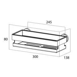 Tiger Noon Douchemand 30 X 8 X 13,8 Cm Inox 6 Tiger Noon Douchemand 30 X 8 X 13,8 Cm Inox -Gamma Badkamer Winkel 123 3157
