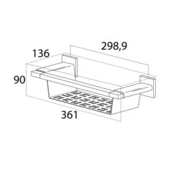 Tiger Wandkorf Items RVS -Gamma Badkamer Winkel 123 3161