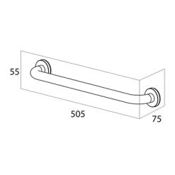 Handson Wandkorf Smart RVS -Gamma Badkamer Winkel 123 3190