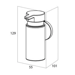 Tiger Zeepdispenser Noon Medium Zwart -Gamma Badkamer Winkel 123 3257