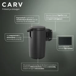 Tiger Zeepdispenser Carv 175 Ml Zwart -Gamma Badkamer Winkel 123 3272