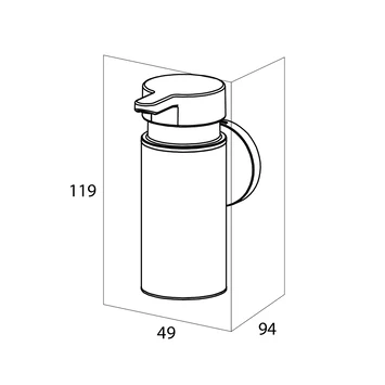 Tiger zeepdispenser Noon klein zwart Tiger Zeepdispenser Noon Klein Zwart -Gamma Badkamer Winkel 123 3305