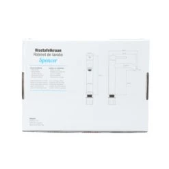 Atlantic Wastafelkraan Spencer Met Hendel RVS 14 Atlantic Wastafelkraan Spencer Met Hendel RVS -Gamma Badkamer Winkel 123 331