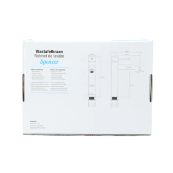 Atlantic wastafelkraan Spencer met hendel RVS Atlantic Wastafelkraan Spencer Met Hendel RVS -Gamma Badkamer Winkel 123 331