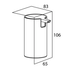 Tiger Zeepdispenser Boston Staand RVS Glans -Gamma Badkamer Winkel 123 3325