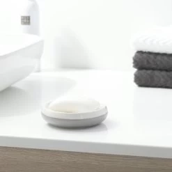 Sealskin Schaal Sphere Porcelein Licht Grijs -Gamma Badkamer Winkel 123 3346