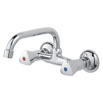 OK Keukenkraan 2-knops Bovenuitloop Chroom 15 cm OK Keukenkraan 2-knops Bovenuitloop Chroom 15 Cm -Gamma Badkamer Winkel 123 345