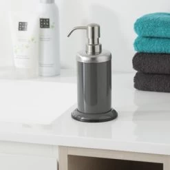 Sealskin Acero Zeepdispenser Grijs 4 Sealskin Acero Zeepdispenser Grijs -Gamma Badkamer Winkel 123 3452